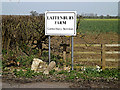 TL2666 : Lattenbury Farm sign by Geographer