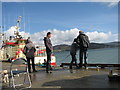 C3027 : Pier fishing Rathmullan by Willie Duffin