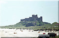 Looking along the beach west of Bamburgh Castle