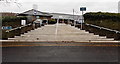 Wide steps to Chepstow Community Hospital