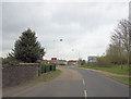 Aerodrome Road approaches roundabout junction with A260