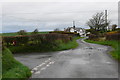 Cyffordd ffordd rhwng Llangwyryfon a Llanddeiniol / Road junction between Llangwyryfon and Llanddeiniol