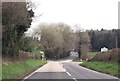 B3049 at crossroads near Lainston Farm