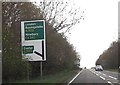 A343 approaching A303 junction