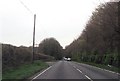 Layby on A343 by Eastover Copse