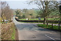 Road junction near Denstone