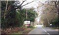 Approaching crossroads at Landford