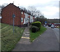 Path to a row of Maendy Way houses, Cwmbran