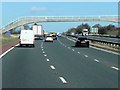 Footbridge over the Northbound M6 at Barton