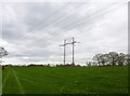 Lytchett Matravers, power line crossing