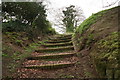 Steps to the churchyard (but no church)