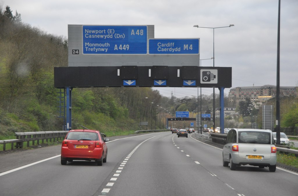 Newport : The M4 Motorway © Lewis Clarke :: Geograph Britain and Ireland