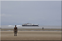 SJ3097 : "Another Place", Crosby Beach by Stuart Wilding