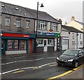 SO1107 : Ladbrokes, Greenacres store and post office, High Street, Rhymney by Jaggery