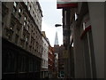 View down Botolph Lane from Eastcheap