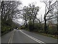 The B5109 road near Fryars Bay Anglesey