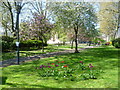 TQ3777 : St Paul's Churchyard, Deptford in springtime by Marathon