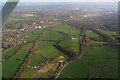 Looking southwards down the railway to Derby: aerial 2014