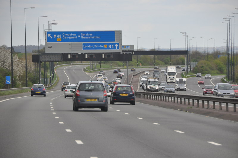 Monmouthshire : M4 Motorway © Lewis Clarke :: Geograph Britain and Ireland