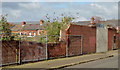 J3573 : Old factory wall, Belfast - April 2014(1) by Albert Bridge