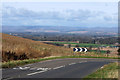 Bend on the A923 below Tullybaccart