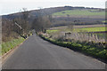 Cottages beside the minor road at Pitcur