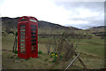 Telephone box at Slochnacraig, Glen Shee