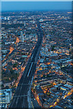TQ3379 : Looking East from The Shard, London SE1 by Christine Matthews