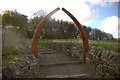 Arch on path up Dundee Law