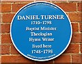 Blue plaque to Daniel Turner