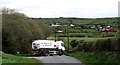 An oil tanker entering Church Road from Trasna Road