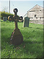 SD4979 : Iron cross grave marker, St Michael & All Angels Church, Beetham by Karl and Ali