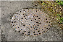 J2968 : Anonymous manhole cover, Dunmurry by Albert Bridge