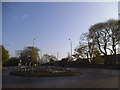 Roundabout at the entrance to Biggin Hill Aerodrome