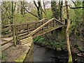 SD5714 : Footbridge over River Yarrow by David Dixon