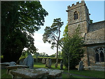 ST5308 : St Juthware and Mary, Halstock: churchyard (b) by Basher Eyre