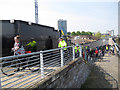 Thames Path steps at Woolwich Arsenal