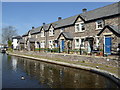 Houses beside the canal in Brecon