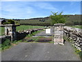 Gate and cattle grid at the southern end of the Camlough Mountain Forest Road