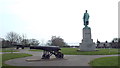 NZ3956 : Havelock statue and cannons, Mowbray Park, Sunderland by Malc McDonald