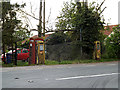 TM4384 : Old Petrol Pumps & Telephone Box by Geographer