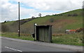 Shallow bus shelter in Gilfach Goch