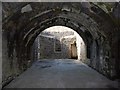 Crookston Castle: vaulted basement