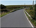 Barriers at the edge of Trefil Road near Trefil