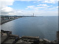 Kilroot Power Station from the walls of Carrickfergus Castle