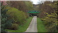 NZ3956 : Railway path through Mowbray Park, Sunderland by Malc McDonald