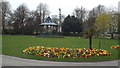 NZ3956 : Flower bed in Mowbray Park, Sunderland by Malc McDonald