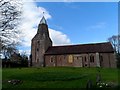 SO4981 : All Saints' church Culmington by Bikeboy