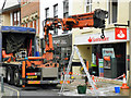 An Atlas 190.2 foldable truck mounted crane outside Santander