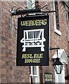 The Weavers Real Ale House (2) - sign, 40 Park Lane, Kidderminster